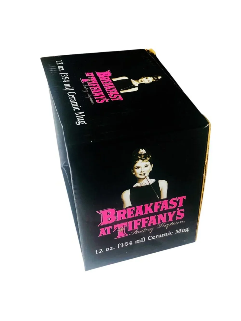 AUDREY HEPBURN Breakfast at Tiffany's Ceramic Coffee Mug Cup with Box